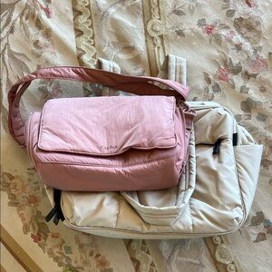 Calpak Blush Pink and Cream Baby Bag Set